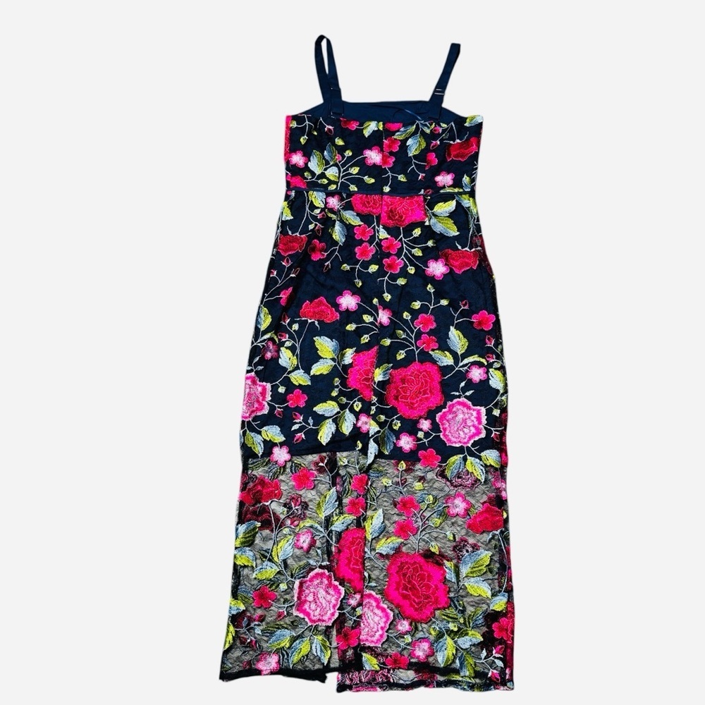 NWT New $158 Sam Edelman Peony Embroidered Midi Dress Size 0 - Picture 3 of 8